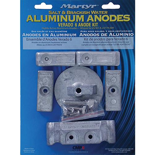 Mercury Verado 6-Cylinder Anode Kit - Magnesium
