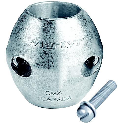 Martyr Streamlined Shaft Zinc Anode With Stainless Steel Slotted Head
