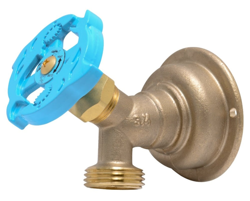 SharkBite 24627LF Hose Bibb, 3/4 in Connection, MHT, 200 psi Pressure, Multi-Turn Actuator, Brass Body