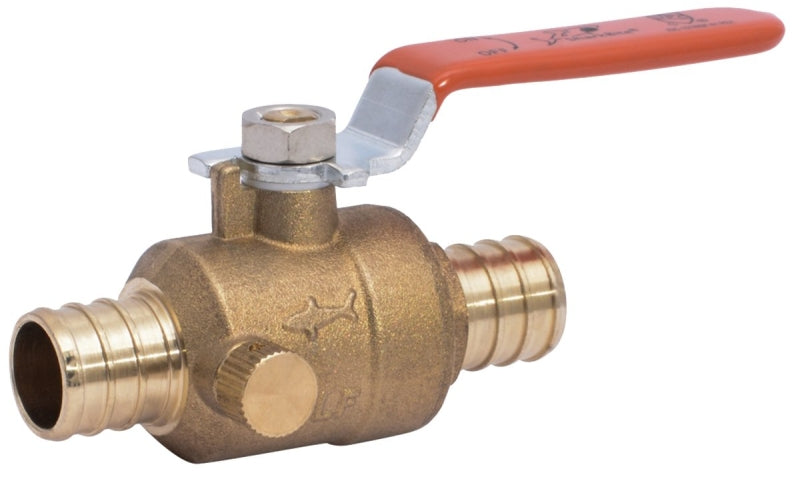 SharkBite 24613LFA Ball Valve, 3/4 in Connection, Brass Body