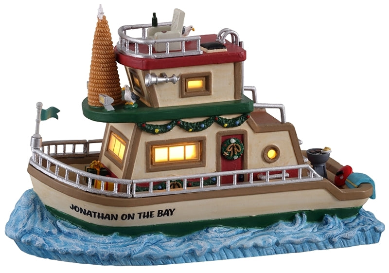 Lemax 15754 Jonathans Houseboat on the Bay Figurine Pack of 4