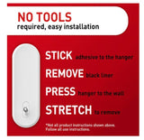 Command 17068-7ES Medium Hook, 3 lb, 7-Hook, Plastic, White