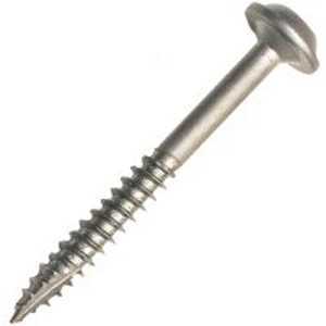 Kreg SML-C2-250 Pocket-Hole Screw, #8 Thread, 2 in L, Coarse Thread, Square Drive, Carbon Steel, Zinc, 250/PK