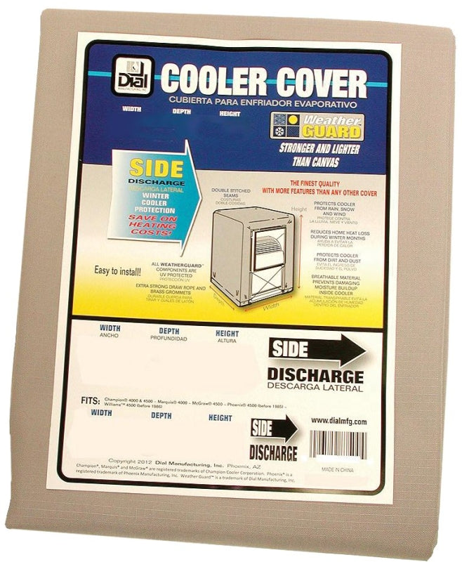 Dial 8750 Evaporative Cooler Cover, 34 in W, 34 in D, 40 in H