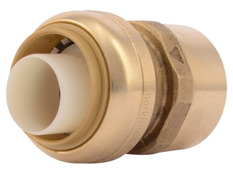 SharkBite U094LFA Pipe Connector, 1 in, FNPT, Brass, 200 psi Pressure