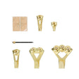 OOK 50918 Picture Hanging Kit, 5 to 100 lb, Steel, Brass, Gold
