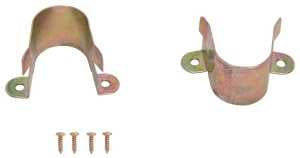 ProSource 33059CZB-PS Closet Pole Bracket, Steel, Satin Brass Tone