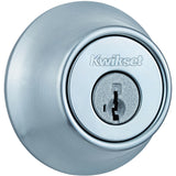 Kwikset 660 Series 66026DSMTCPRCAL Deadbolt, 3 Grade, 1-Sided Key, Satin Chrome, 2-3/8 to 2-3/4 in Backset, KW1 Keyway