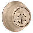 Kwikset 665 Series 665 5 SMT Deadbolt, 3 Grade, Keyed Key, Zinc, Antique Brass, 2-3/8, 2-3/4 in Backset