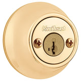 Kwikset 665 Series 665 3 SMT Deadbolt, 3 Grade, Keyed Key, Zinc, Polished Brass, 2-3/8 to 2-3/4 in Backset