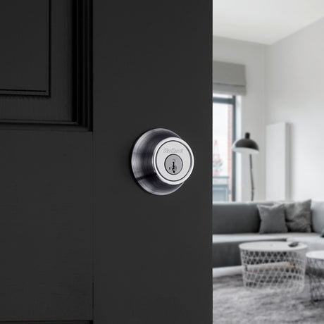 Kwikset 665 Series 665 26D SMT Deadbolt, 3 Grade, Keyed Key, Zinc, Satin Chrome, 2-3/8 to 2-3/4 in Backset, KW1 Keyway