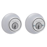 Kwikset 665 Series 665 26D SMT Deadbolt, 3 Grade, Keyed Key, Zinc, Satin Chrome, 2-3/8 to 2-3/4 in Backset, KW1 Keyway