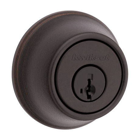 Kwikset 660 11P SMT F Deadbolt, Traditional, 3 Grade, Keyed Key, Zinc, Venetian Bronze, 2-3/8 to 2-3/4 in Backset