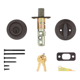Kwikset 660 11P SMT F Deadbolt, Traditional, 3 Grade, Keyed Key, Zinc, Venetian Bronze, 2-3/8 to 2-3/4 in Backset