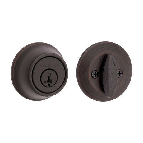 Kwikset 660 11P SMT F Deadbolt, Traditional, 3 Grade, Keyed Key, Zinc, Venetian Bronze, 2-3/8 to 2-3/4 in Backset