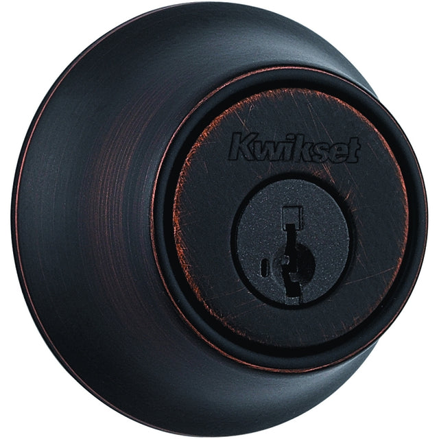 Kwikset 660 11P SMT F Deadbolt, Traditional, 3 Grade, Keyed Key, Zinc, Venetian Bronze, 2-3/8 to 2-3/4 in Backset