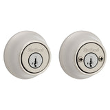 Kwikset 665 Series 665 15 SMT Deadbolt, 3 Grade, Keyed Key, Zinc, Satin Nickel, 2-3/8 to 2-3/4 in Backset