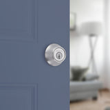 Kwikset 660 Series Series 660M 26D SMT C Deadbolt, Traditional, 3 Grade, Keyed Key, Zinc, Satin Chrome, KW1 Keyway, 1/PK