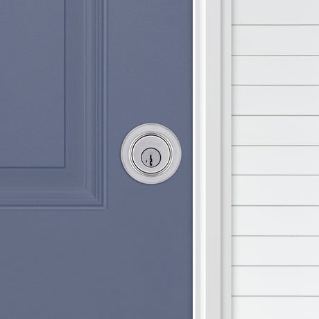 Kwikset 660 Series Series 660M 26D SMT C Deadbolt, Traditional, 3 Grade, Keyed Key, Zinc, Satin Chrome, KW1 Keyway, 1/PK