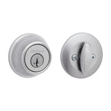 Kwikset 660 Series Series 660M 26D SMT C Deadbolt, Traditional, 3 Grade, Keyed Key, Zinc, Satin Chrome, KW1 Keyway, 1/PK