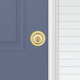 Kwikset 660 Series 660M 3 SMT CP RCS K6 Deadbolt, 3 Grade, Keyed Key, Zinc, Polished Brass, 2-3/8 to 2-3/4 in Backset