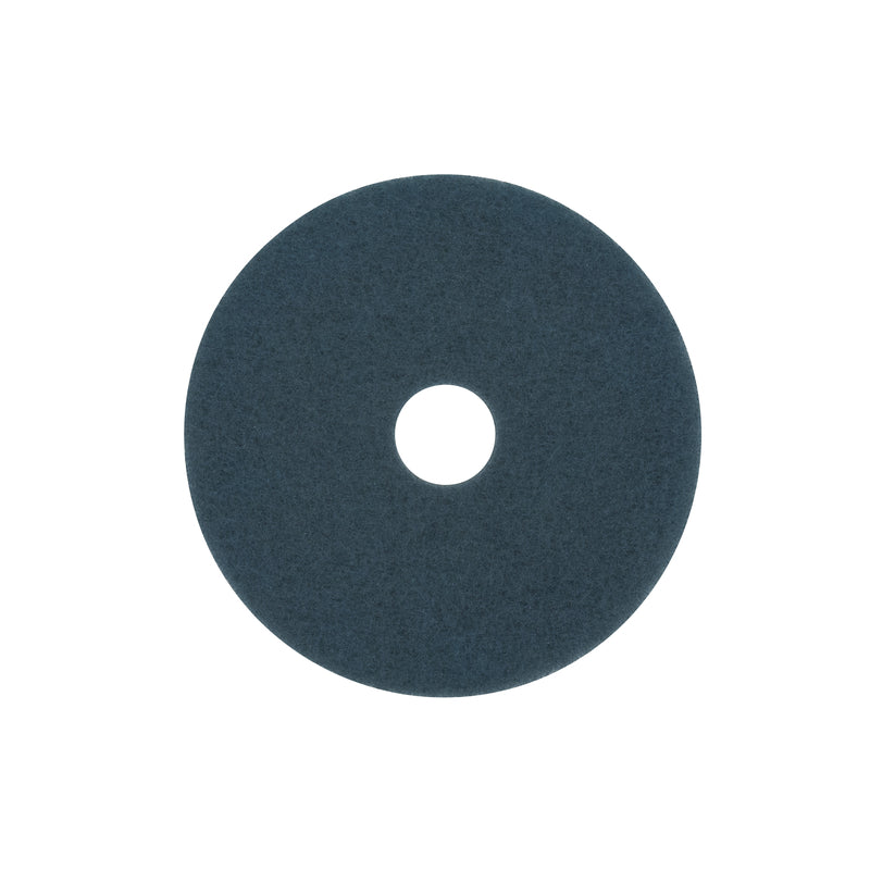 3M Scotch-Brite 17 in. D Non-Woven Natural/Polyester Fiber Floor Pad Blue, Pack of 5