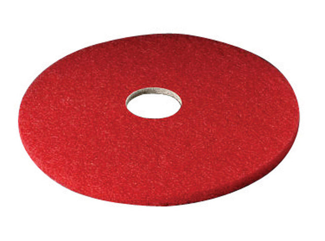3M Scotch-Brite 20 in. D Non-Woven Natural/Polyester Fiber Floor Pad Red, Pack of 5