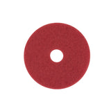 3M Scotch-Brite 20 in. D Non-Woven Natural/Polyester Fiber Floor Pad Red, Pack of 5