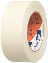 Shurtape CP 66 212293 Masking Tape, 60 yd L, 1.88 in W, 5.2 mil Thick, Crepe Paper Backing, Natural