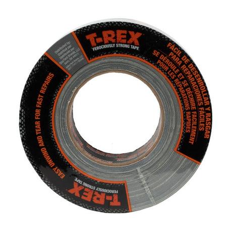 T-Rex 242949 Duct Tape, 30 yd L, 1.88 in W, Gun Metal Gray