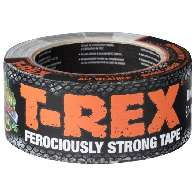 T-Rex 242969 Duct Tape, Solid, 10 yd L, 1.88 in W, Gunmetal Gray