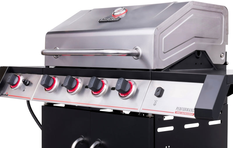 Char-Broil 463341021 Gas Grill, Liquid Propane, 2 ft 1/2 in W Cooking Surface, 1 ft 5-3/32 in D Cooking Surface