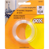 OOK 50103 Picture Hanging Wire, 15 ft L, Nylon, Clear, 30 lb