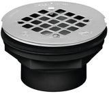 Oatey 42086 Shower Drain, ABS, Black, Specifications: Snap-In Cover Design, Round Shape