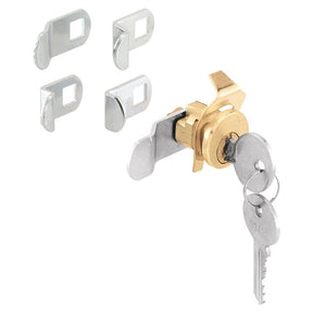 Defender Security U 9940 Mailbox Lock, Keyed Lock, Steel, Brass