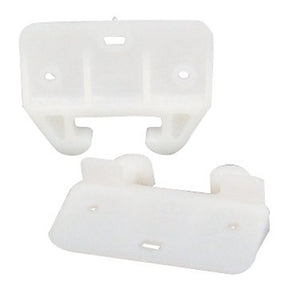 US Hardware WP-8813C Drawer Guide, Plastic, White, Pack of 6