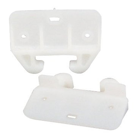 US Hardware WP-8813C Drawer Guide, Plastic, White, Pack of 6