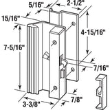 Prime-Line C 1007 Handleset, Aluminum, Anodized