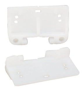US Hardware WP-8814C Drawer Guide, Plastic, White, Pack of 6