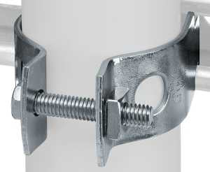 SuperStrut Z702 3EG-10 Pipe Clamp, Steel, Electro-Galvanized