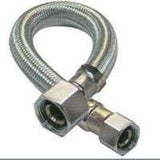 Plumb Pak EZ Series PP23803-5 Sink Supply Tube, 20 in L, 3/8 in Inlet, Compression Inlet, 1/2 in Outlet