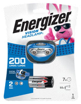 Energizer HDA32E Headlamp, AAA Battery, LED Lamp, 200 Lumens, 50 m Beam Distance, 7 hr Run Time