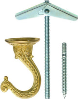 OOK 50331 Swag Hook, Gold, Brass, 2/PK