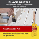 Purdy Black Bristle Adjutant 1 in. Medium Stiff Angle Trim Paint Brush