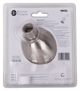 Boston Harbor TS02213NP Showerhead, 1.75 gpm, 1/2 in Connection, Threaded, 3-Spray Function, Plastic, Brushed Nickel