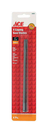 Ace 6.5 in. Carbon Steel Coping Saw Blade 15 TPI 4 pk