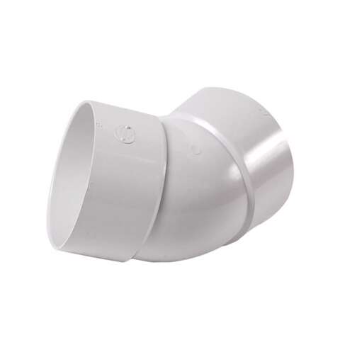 NDS Schedule 35 6 in. Hub each X 6 in. D Hub PVC Elbow 1 pk