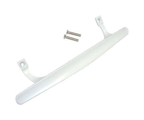Barton Kramer 1.75 in. L White Metal Patio Door Handle Set