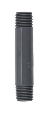 B&K Schedule 80 1/2 in. MIP X 1/2 in. D MIP PVC 4 in. Nipple 1 pk, Pack of 10