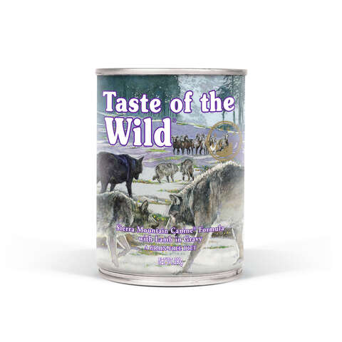 Taste of the Wild Sierra Mountain Adult Lamb Wet Dog Food Grain Free 13.8 oz, Pack of 12